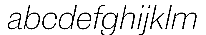 New Doric Thin Italic FONT