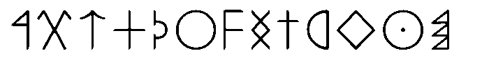 Ongunkan Hun Rovas Ongunkan Bosnian Pyramids Rovas Regular FONT