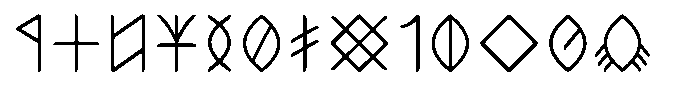 Ongunkan Hun Rovas Ongunkan Szekely Hungarian Rova Regular FONT