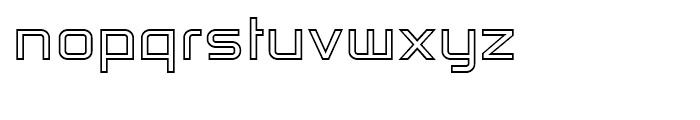 PF Haus Square Outline Font LOWERCASE