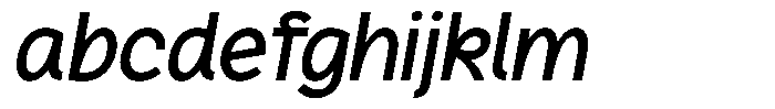 Plakart Semi Bold Italic FONT