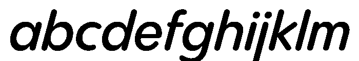 PPPangramSansRoundedCompact SemiboldItalic Instance FONT