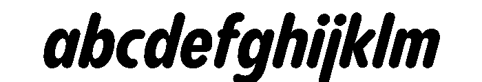 PPPangramSansRoundedCondensed ExtraboldItalic Instance FONT