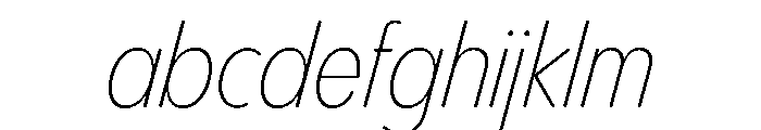PPPangramSansRoundedCondensed ExtralightItalic Instance FONT