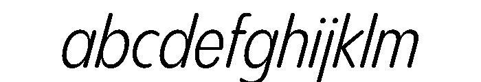 PPPangramSansRoundedCondensed RegularItalic Instance FONT