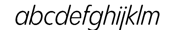 PPPangramSansRoundedNarrow RegularItalic Instance FONT