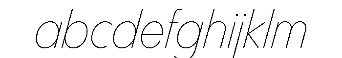 PPPangramSansRoundedNarrow ThinItalic Instance FONT