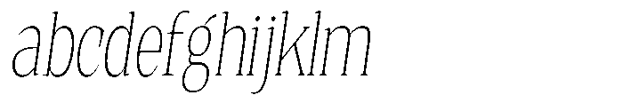 Quinget Variable Quinget Extra Light Condensed Slanted FONT