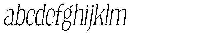 Quinget Variable Quinget Light Condensed Slanted FONT