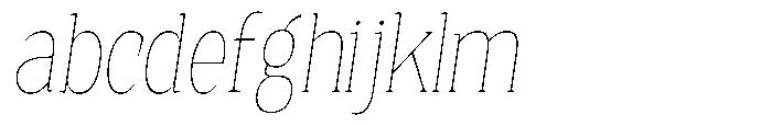 Quinget Variable Quinget Thin Semi Condensed Slanted FONT