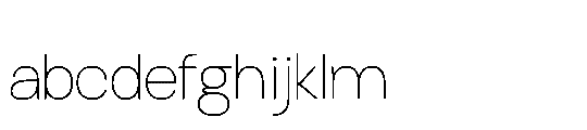 RCL Sendigo Thin FONT