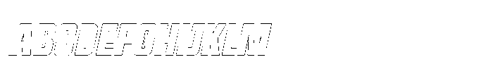 Rockets UM Rockets Outline Slant FONT