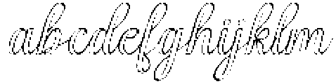 Simple Calligraphy Outline Slant 12 Regular otf (400) FONT