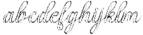 Simple Calligraphy Outline Slant 14 Regular otf (400) FONT