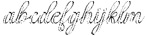 Simple Calligraphy Outline Slant 16 Regular otf (400) FONT