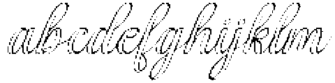 Simple Calligraphy Outline Slant 18 Regular otf (400) FONT