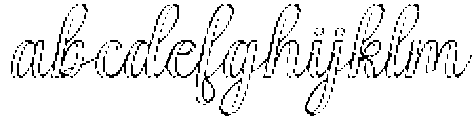 Simple Calligraphy Outline Slant 8 Regular otf (400) FONT
