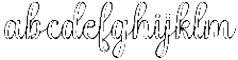 Simple Calligraphy Outline Slant Regular otf (400) FONT