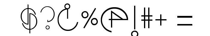 Stretched Signature Flex Font OTHER CHARS