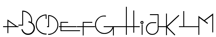 Stretched Signature Flex Font UPPERCASE
