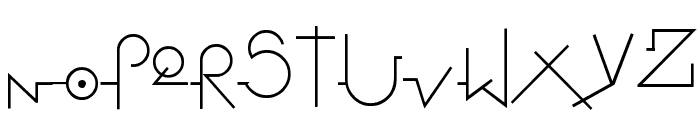 Stretched Signature Flex Font UPPERCASE