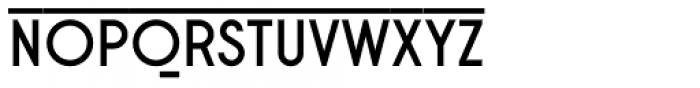 Stereonic M Overline Font LOWERCASE