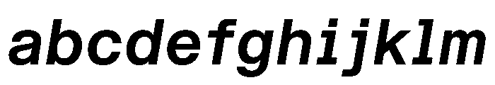 STKBureauSansSemiMono SemiBoldItalic FONT