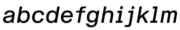 STKBureauSansSemiMonoComplete Italic Instance FONT