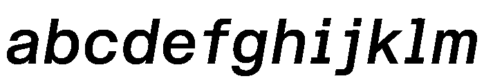 STKBureauSansSemiMonoComplete MediumItalic Instance FONT