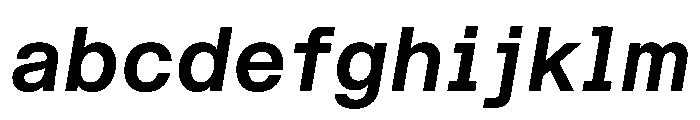 STKBureauSansSemiMonoComplete SemiBoldItalic Instance FONT