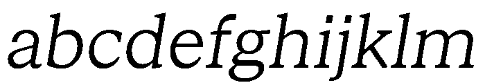 STKBureauSerif LightItalic FONT