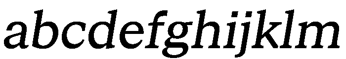 STKBureauSerifCollection Italic Instance FONT