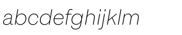Suiza Thin Italic FONT