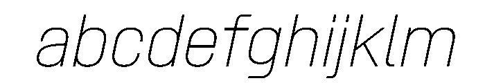 SwissDinVAR ThinItalic Instance 8e595b7c FONT