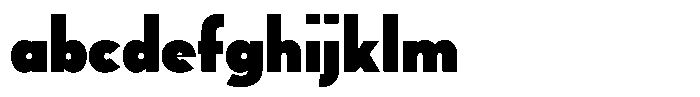 Tady Black X-Low FONT