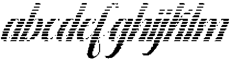 Thick Blanton Hatching Slant 24 Regular otf (400) FONT