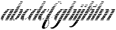 Thick Blanton Hatching Slant 30 Regular otf (400) FONT