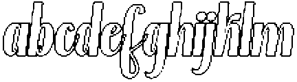 Thick Blanton Outline Slant Regular otf (400) FONT