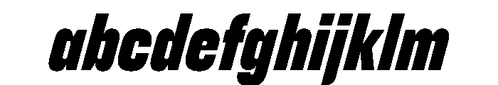 FC Cru 101 X Condensed Black Italic FONT