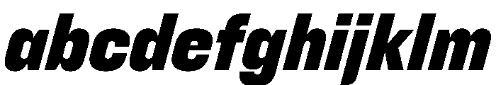 FC Cru 201 Condensded Black Italic FONT