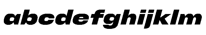 FC Cru 501 SemiExpanded Black Italic FONT