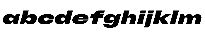FC Cru 601 Expanded Black Italic FONT