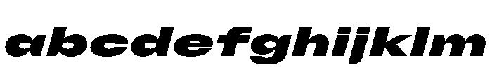 FC Cru 701 X Expanded Black Italic FONT
