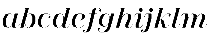FC MAD Serif Fill Black Italic FONT