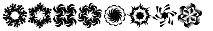 Whirligig One Font LOWERCASE