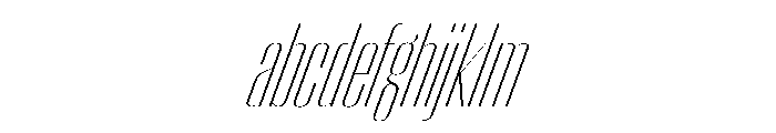 WorkhorseEmpire ExtraLightCondensedOblique Instance FONT