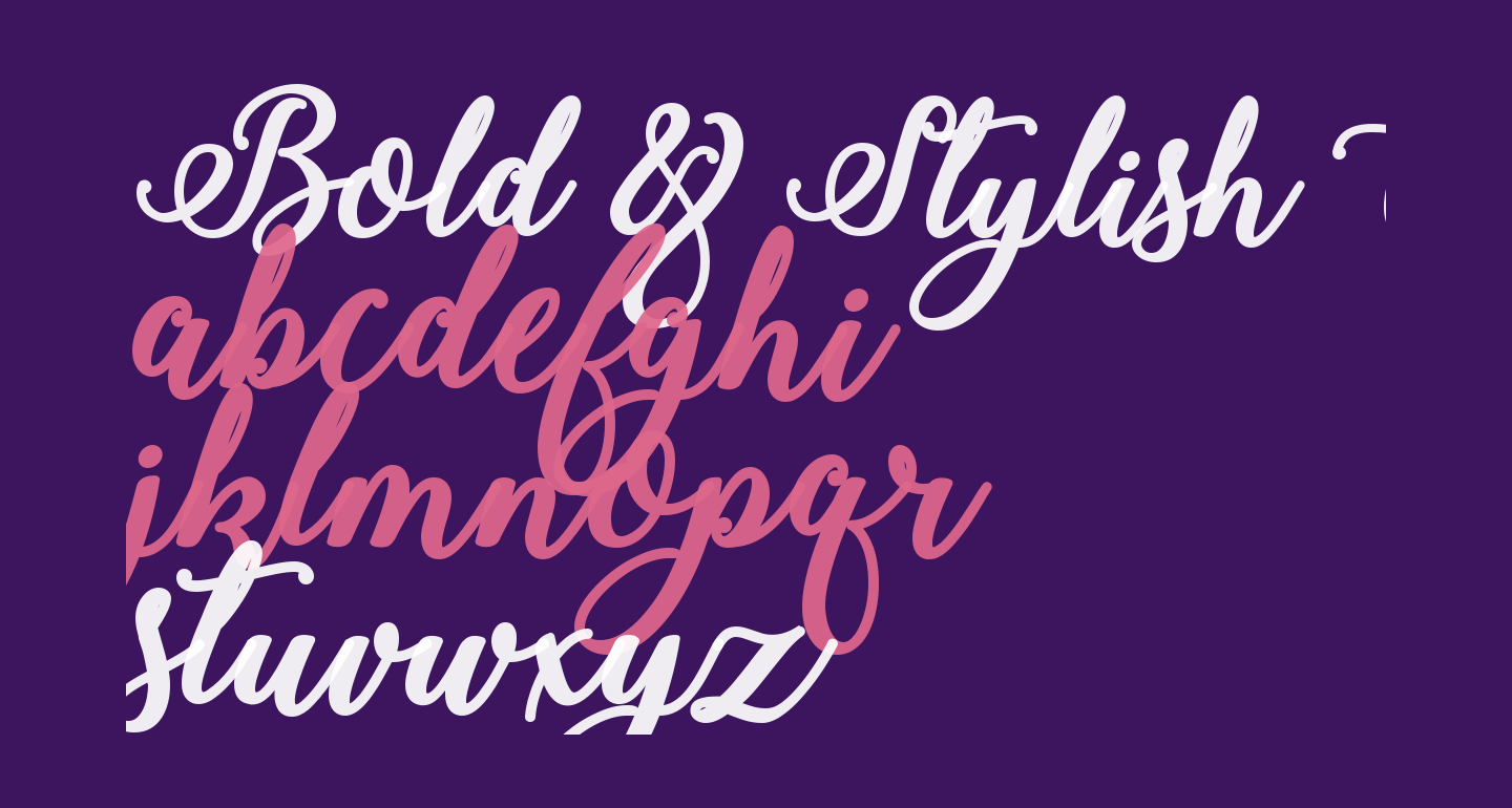 Bold Stylish Calligraphy Free Font What Font Is