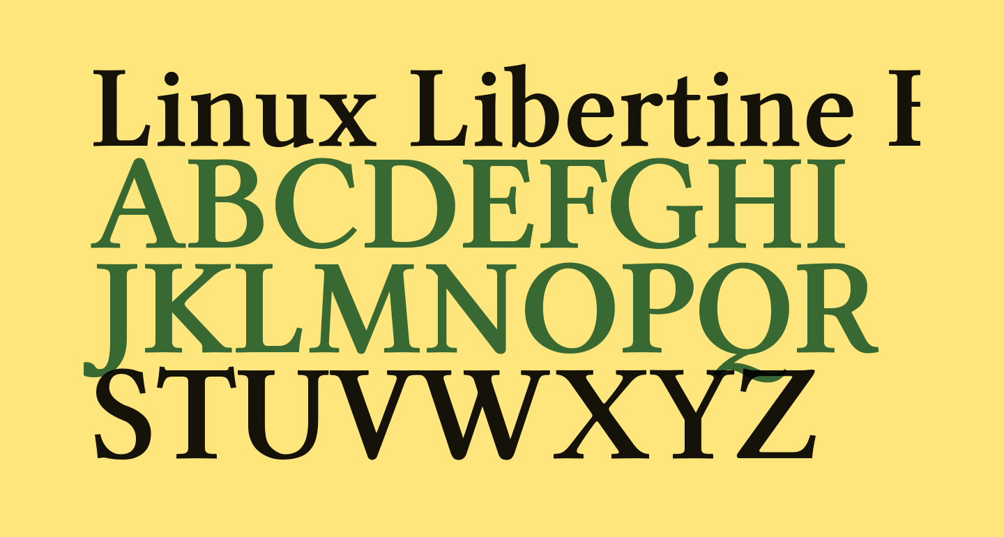 Linux Libertine Bold Free Font What Font Is