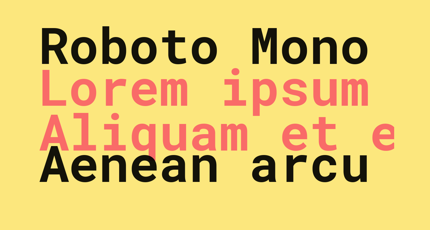 Roboto Mono Bold Free Font What Font Is