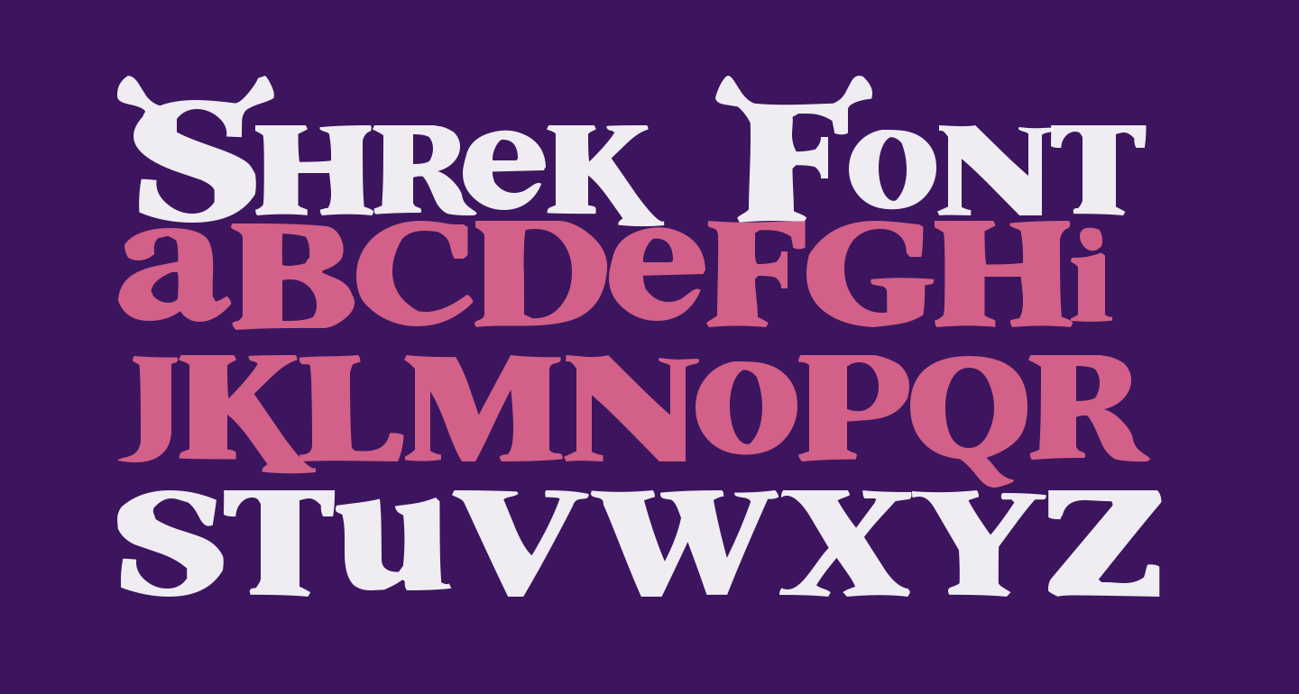 Shrek Font Svg Shrek Font Ttf Shrek Alphabet Svg Shrek Letters Svg